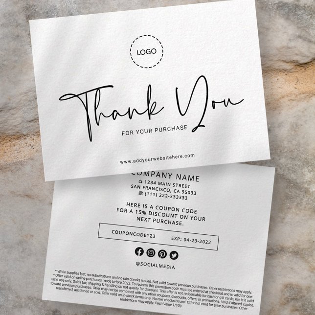 Carte D'appel Promo simple et simple de logo d'entreprise person (Créateur téléchargé)