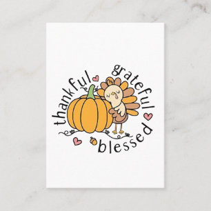 Carte D'appel Réflexion Grateful Blessé Thanksgiving drôle