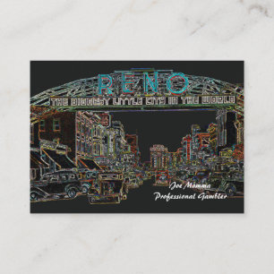 Carte D'appel Reno Nevada Professional Gambler ou toute professi