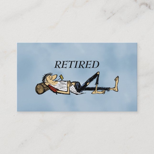 Carte D'appel Retired Rip Van Winkle image fun (Devant)