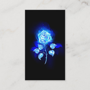 Carte D'appel Rose bleu brûlant
