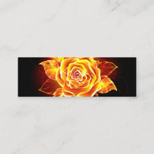 Carte D'appel Rose incendie en floraison