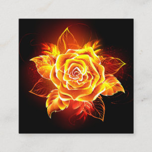 Carte D'appel Rose incendie en floraison