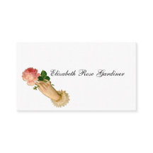 Carte d'appel Rose victorienne