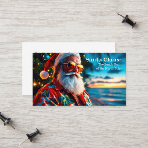 Carte D'appel Salutations drôles de Père Noël