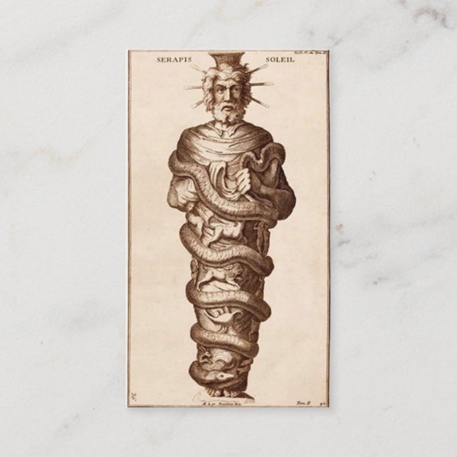 Carte D'appel Serapis Bey Chohan du quatrième rayon (Devant)