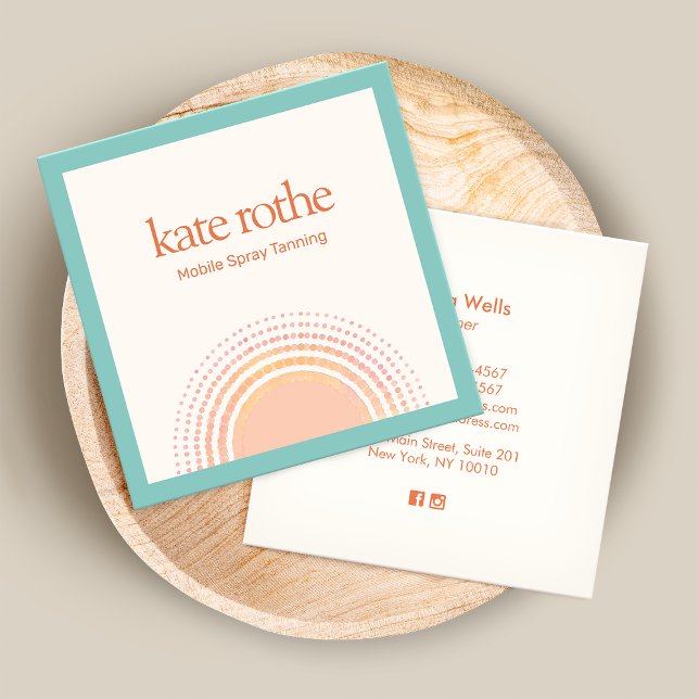 Carte D'appel Spray Tan Tropical Sun (Créateur téléchargé)