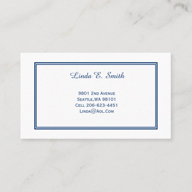 Carte d'appel standard (Devant)