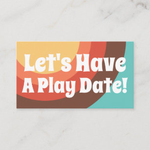 Carte D'appel Super Moderne Retro Lumineuse Avons une date de je