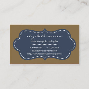 Carte D'appel Télécarte chic de maman de Moderna de bleu marin