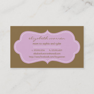 Carte D'appel Télécarte chic lilas de maman de Moderna