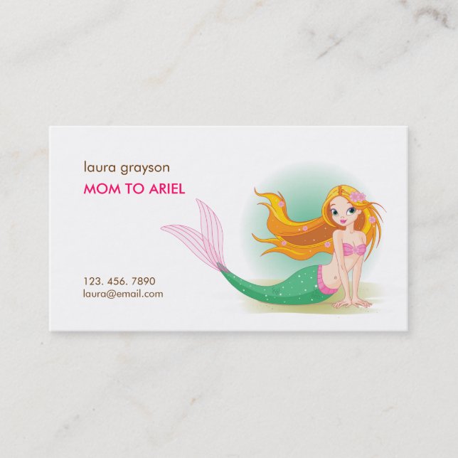 Carte D'appel Télécarte de maman de sirène (Devant)