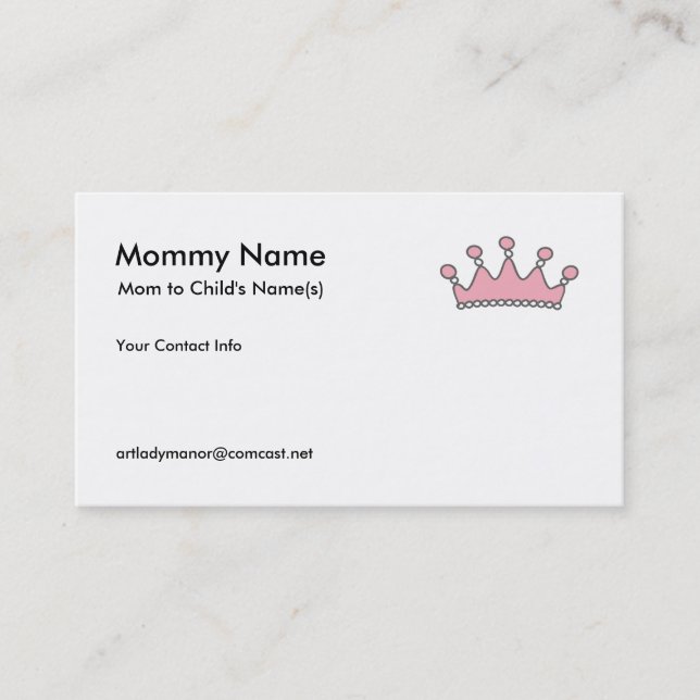 Carte D'appel Télécarte de maman - diadème rose (Devant)