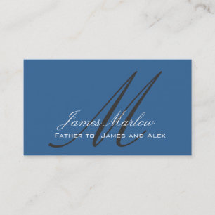 Carte D'appel Télécarte élégante de papa de bleu en acier de