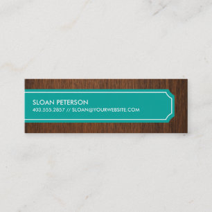 Carte D'appel Télécarte turquoise en bois