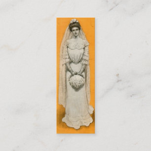 Carte D'appel Télécarte victorienne du style de la jeune mariée