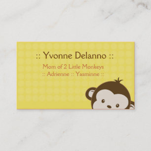 Carte d'appel tendance pour singe jaune Affaires /