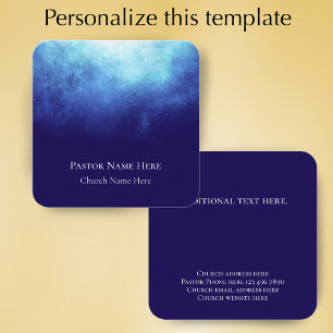 Carte D'appel Texte personnalisé Christian Church Pastor Personn