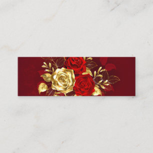 Carte D'appel Trois Roses de bijoux