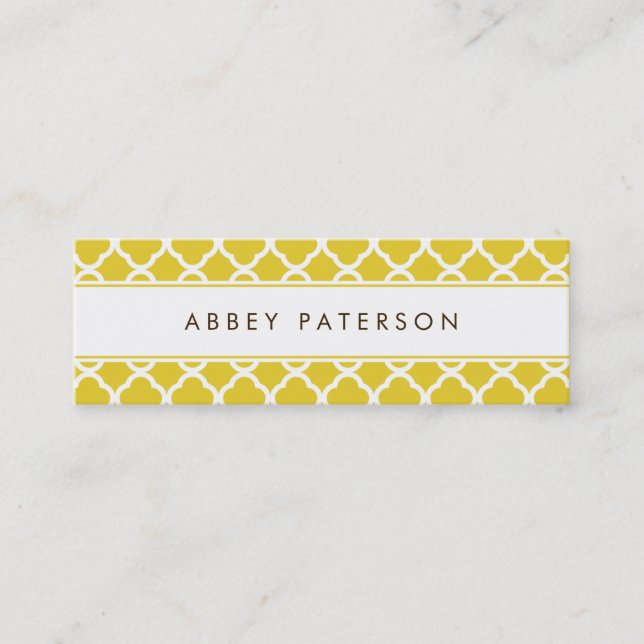 Carte d'appel Ultra Moderne (Devant)