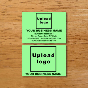 Carte d'appel verte de marque commerciale