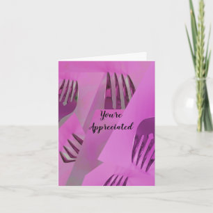 Carte d'appréciation culinaire