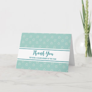 Carte d'appréciation des employés Blue Stars