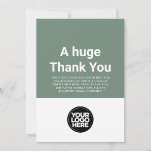 Carte d'appréciation des employés de Sage Green Me
