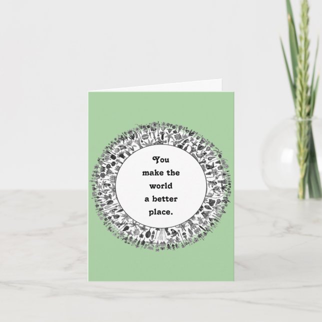 Carte d'appréciation du bénévole (Devant)