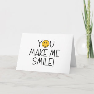 Carte d'appréciation pour me faire sourire