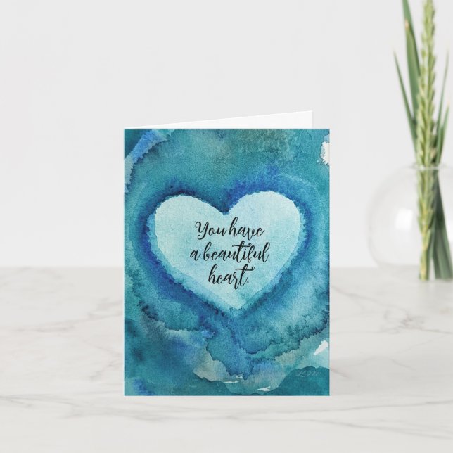 Carte d'aquarelle originale unique (Devant)