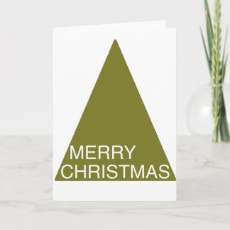 Carte d'arbre de Joyeux Noël