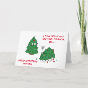 Carte d'arbre de Noël