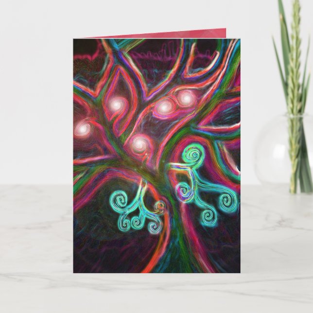 Carte d'arbre de Noël (Devant)