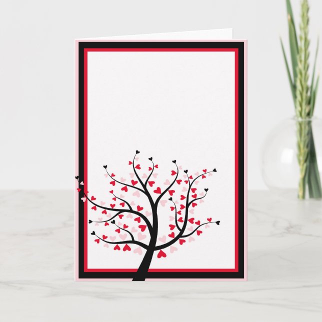 Carte d'arbre de Valentine (Devant)