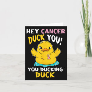 Carte Daring Duckie - Guerrier du cancer du sein