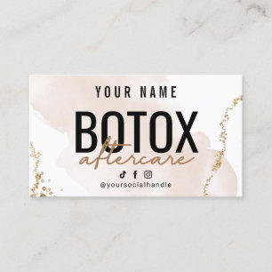 Carte d'arrière-garde Blush Rose Gold Botox