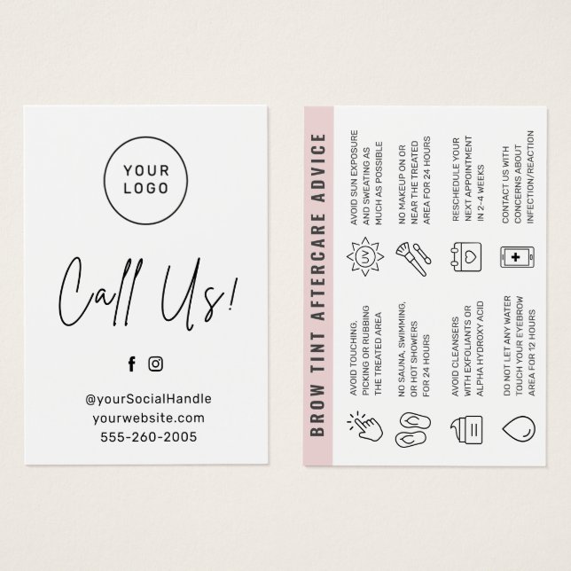 Carte d'arrière-garde personnalisée pour pinte à s (Devant & derrière)