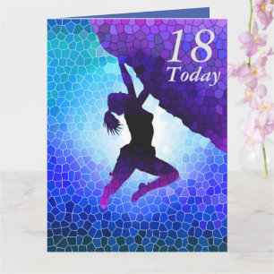 Carte d'art 18e anniversaire de bouldering