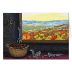 Carte d'art Acorn Voleurs