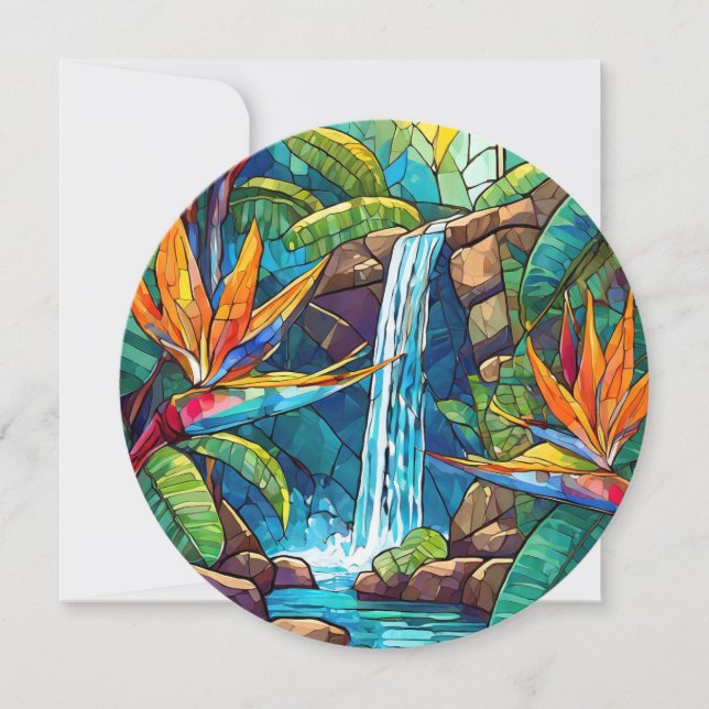 Carte d'art aloha hawaïenne vierge (Devant)