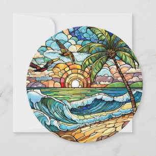 Carte d'art aloha hawaïenne vierge