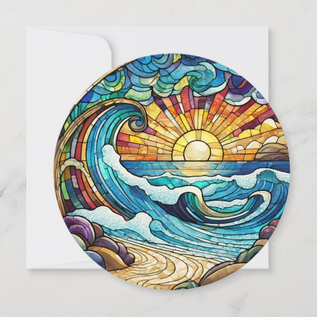 Carte d'art aloha hawaïenne vierge (Devant)