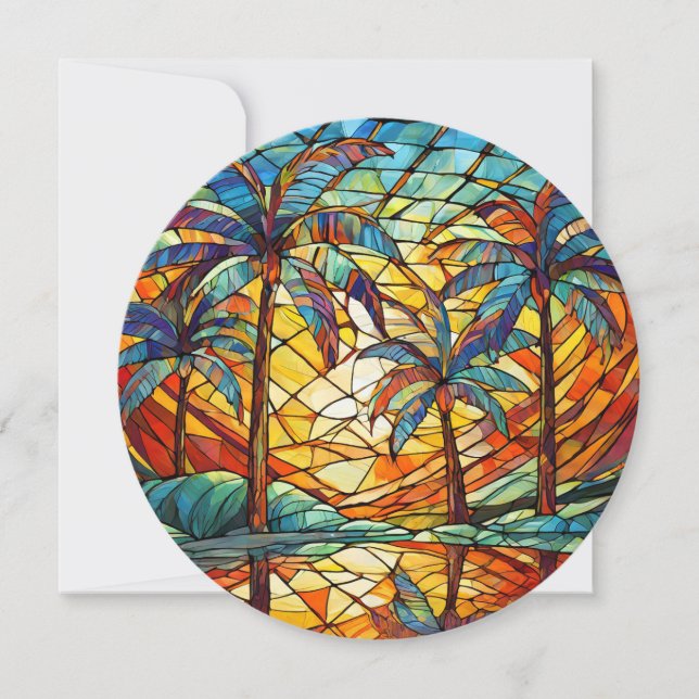 Carte d'art aloha hawaïenne vierge (Devant)