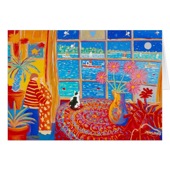 Carte d'art : Attente du bébé (Devant horizontal)