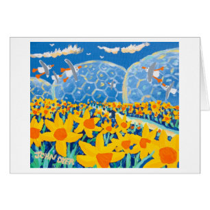 Carte d'art : Bleu de jonquille, projet d'Éden
