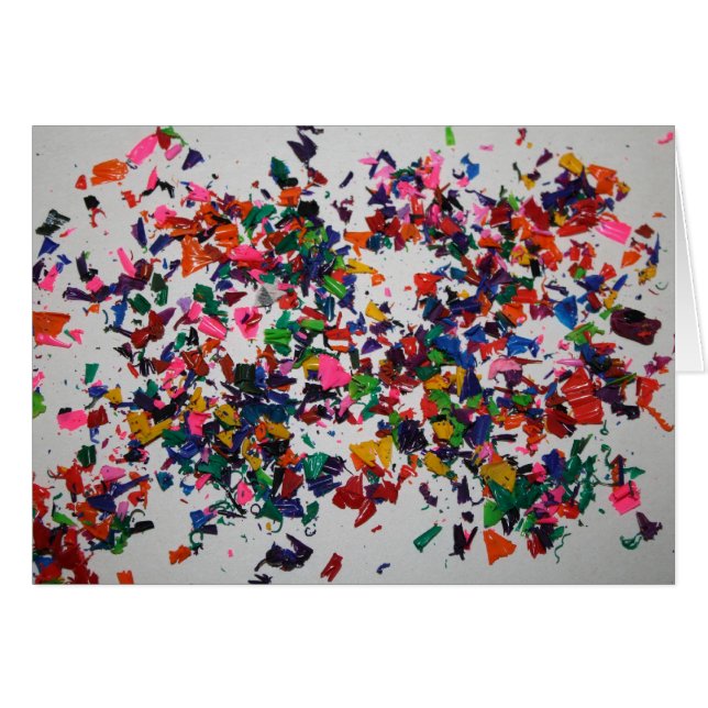 CARTE D'ART DE CRAYON (Devant horizontal)