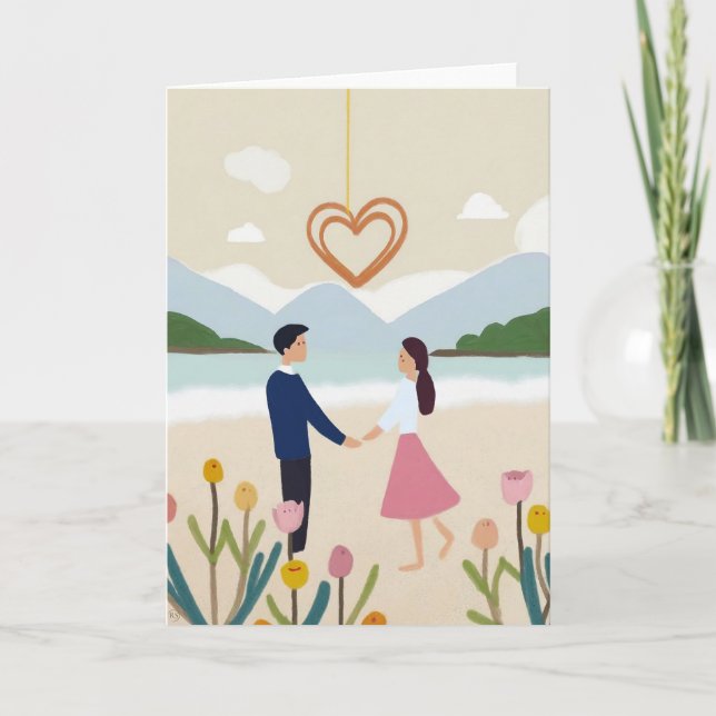 Carte d'art de la Saint-Valentin (Devant)