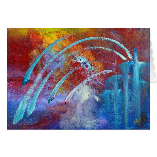 Carte d'art de "Snowbirds" (Devant Horizontal)