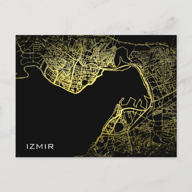 Carte d'art de style or Izmir (Devant)